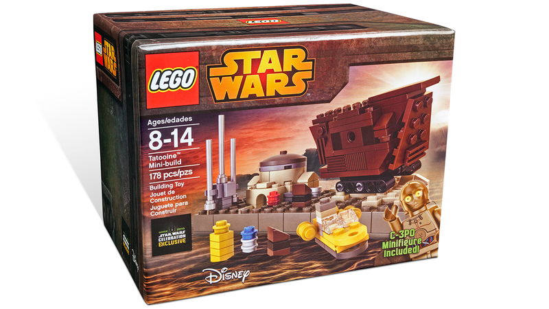 Illustration for article titled Lego's tiny Tatooine playset includes an adorable mini Sandcrawler